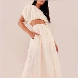 Farm Rio Linen Knot Dress